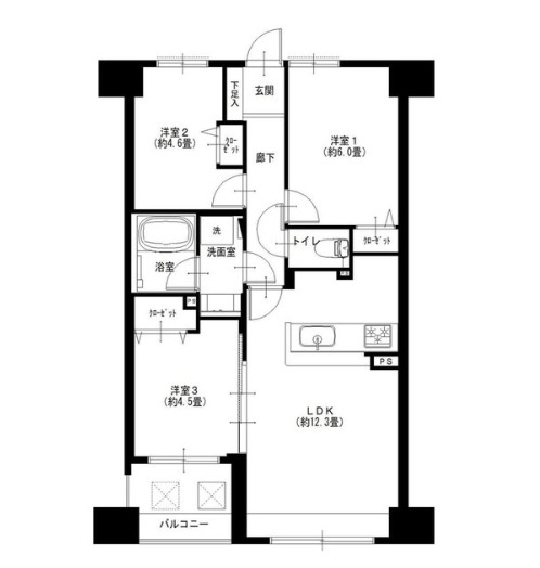 グランアルベーラ横濱関内の間取図