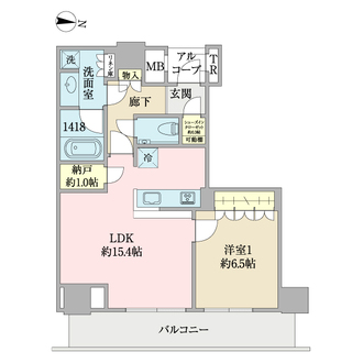 ザ・パークハウス神戸ハーバーランドタワーの間取図