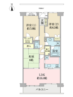グレーシア湘南ライフタウンの間取図