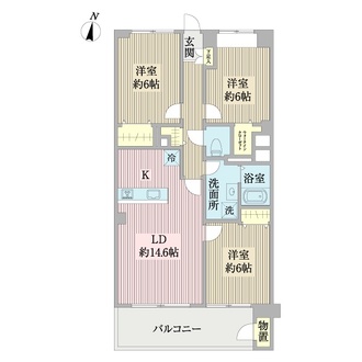 新松戸ハイツの間取図