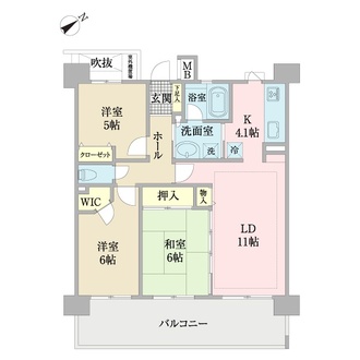 コスモ浦安ウィングコートの間取図