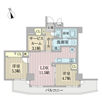 エクセル葛西臨海公園の間取図