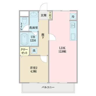 ライオンズマンション小机第7の間取図