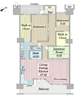 シーガーデン新浦安C棟の間取図