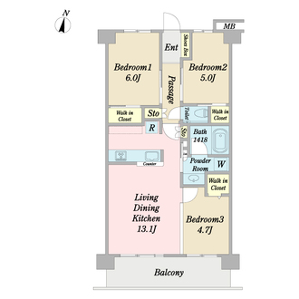 エクセレントシティ北小金の間取図