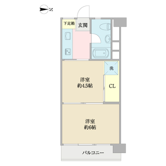 シャトレ明大前マンションの間取図