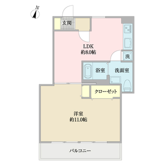 第１８宮庭マンションの間取図