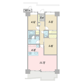 プローラ津田沼の間取図