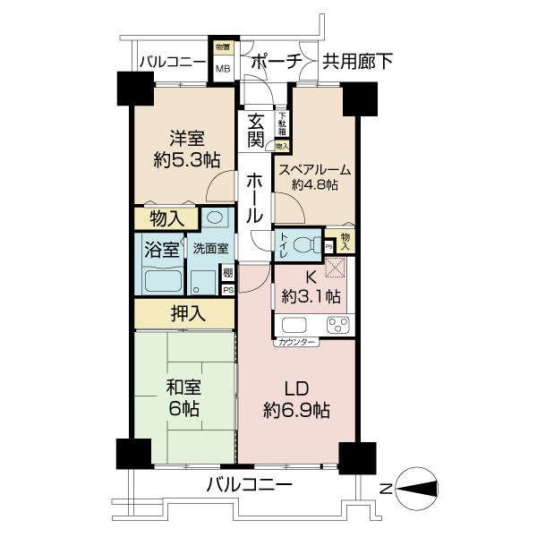 グリーンシティＯＳＡＫＡの間取図