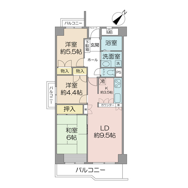 ソフィア稲毛の間取図