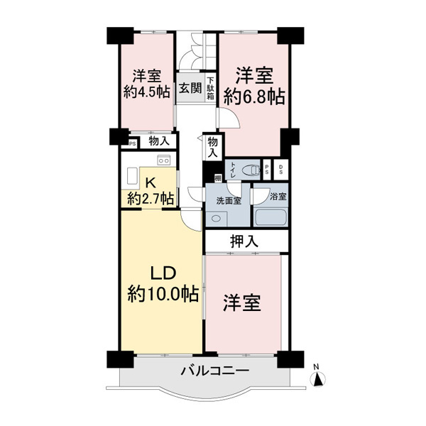 新松戸アゼリアパークハウスの間取図