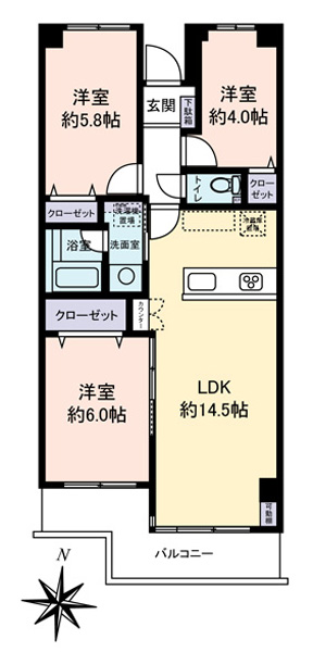 グリーンパーク上中里の間取図