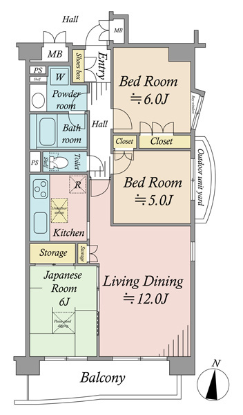 モア・ステージ新小岩の間取図
