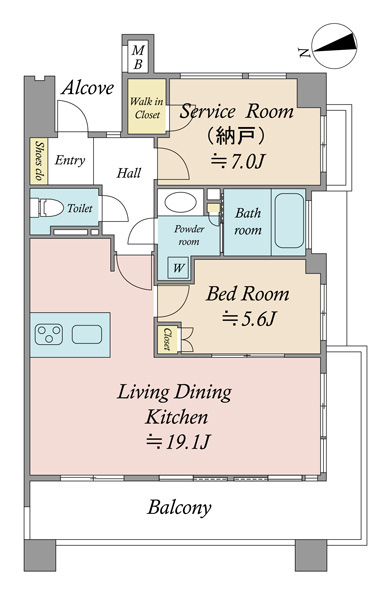 ピアース上池台の間取図