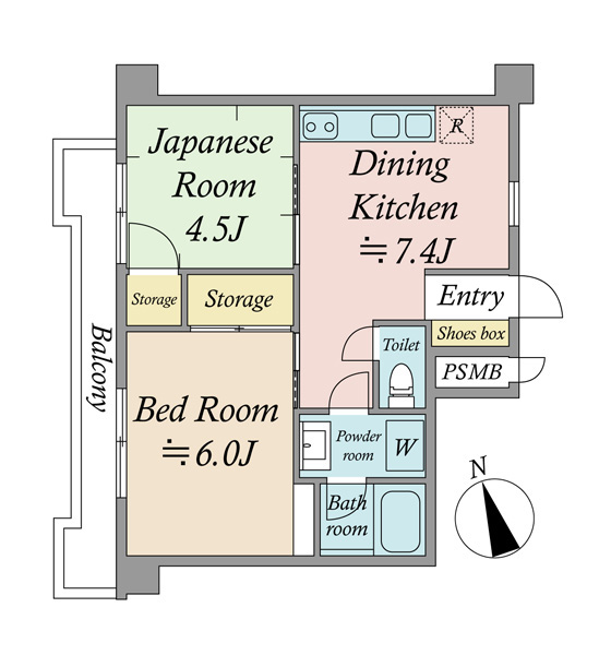 エクセル北池の間取図