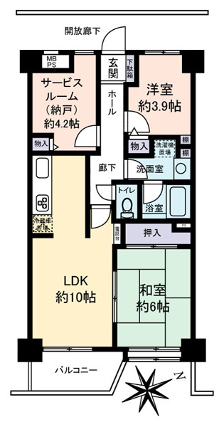 コスモ柴又の間取図