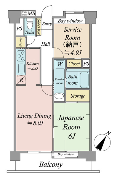 サンレイ浅草の間取図