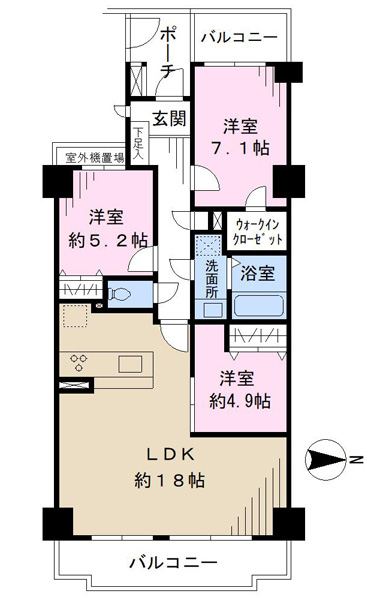 第一ハイツ稲毛エルステージの間取図
