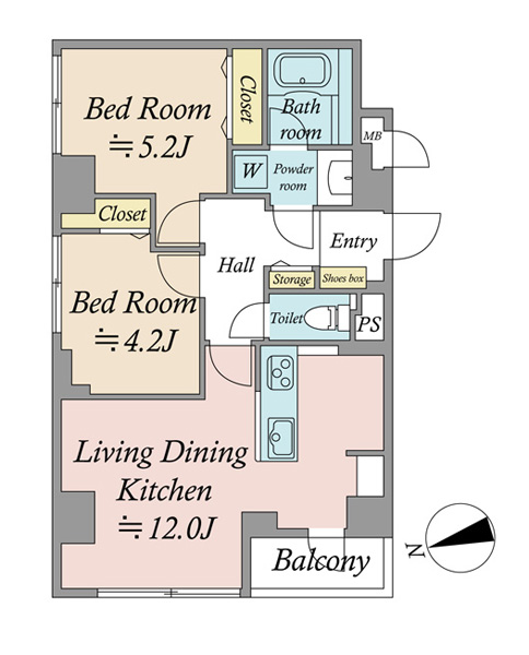浅草ハイムの間取図