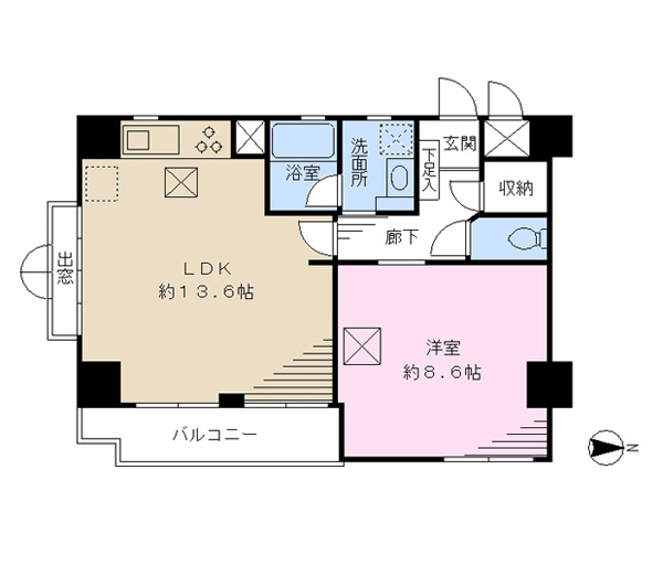 ライオンズマンション浦和常盤公園の間取図