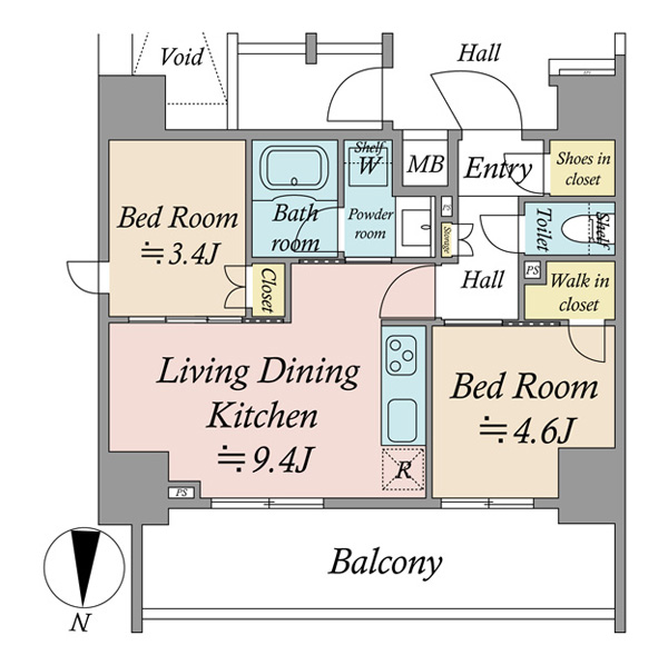 パレ・ド・ルピナス南千住ＩＩの間取図