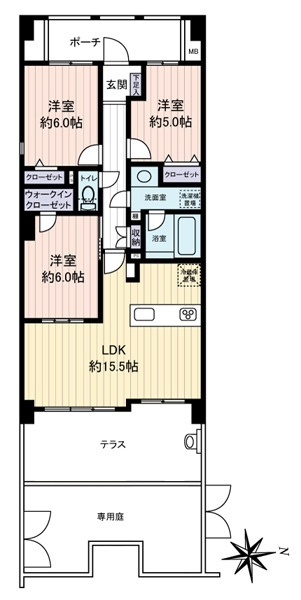 グローリオ西新井の間取図