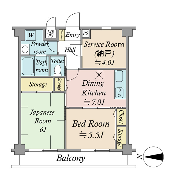 エスペランサ第7綱島の間取図