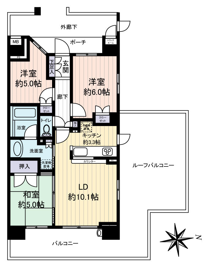 グランプレシアの間取図