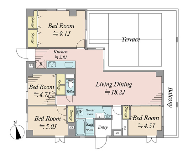 町田パークハイツの間取図