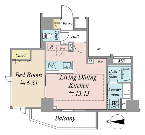 クレヴィスタ浅草IIの間取図