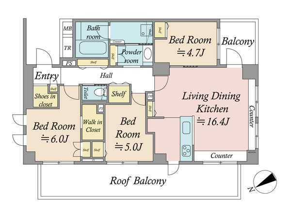 ジェイパーク亀戸の間取図