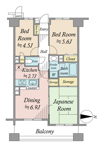 ライオンズガーデン豊島園の間取図
