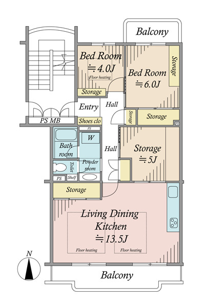 光が丘パークタウン大通り南７番街の間取図