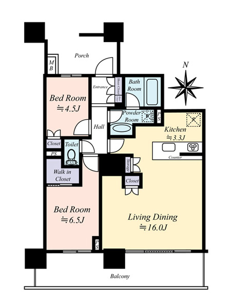 シティタワー金町の間取図