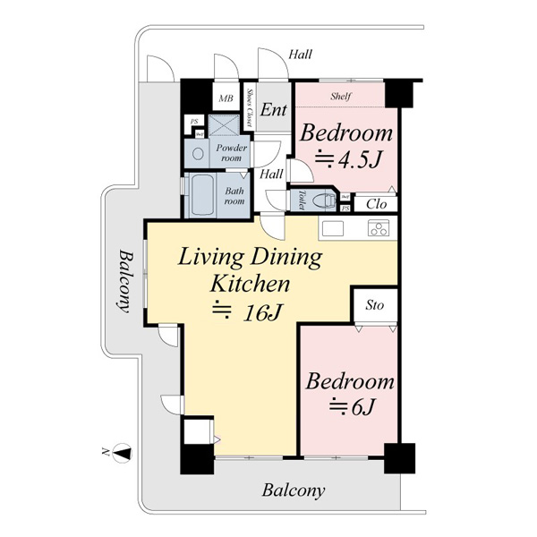 ドリームホーム松戸の間取図