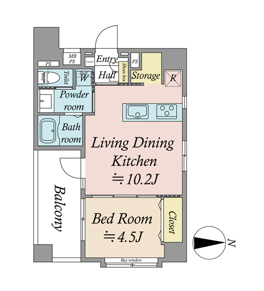 パレステュディオ新宿御苑の間取図