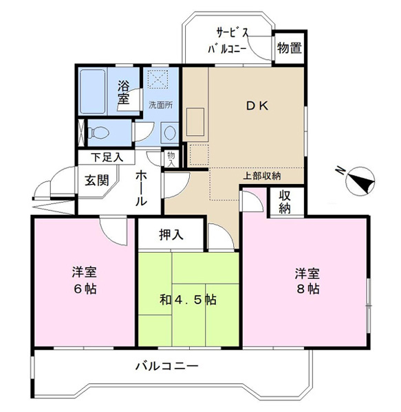 第二稲毛ハイツの間取図