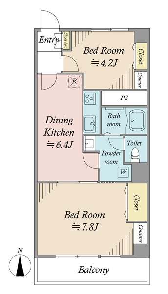 宮本３７ハイツの間取図