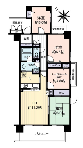 グランリオの間取図