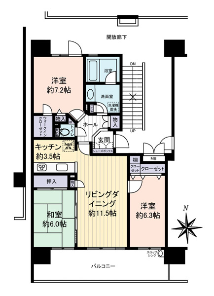 ルネ・アクシアムの間取図