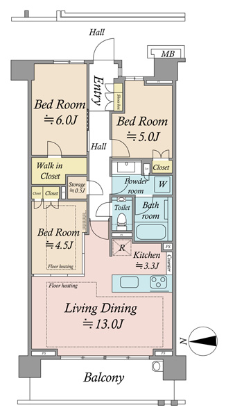 プレミスト千葉公園の間取図