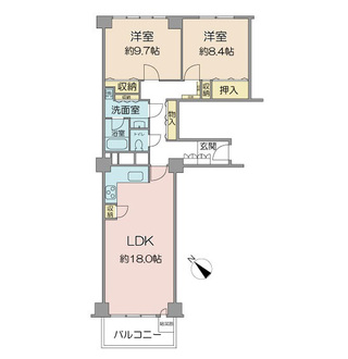 ガーデンハウスの間取図