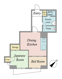 朝日富士見坂マンションの間取図