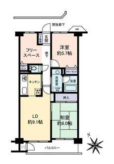 コスモ町屋の間取図