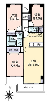 グリーンパーク上中里の間取図