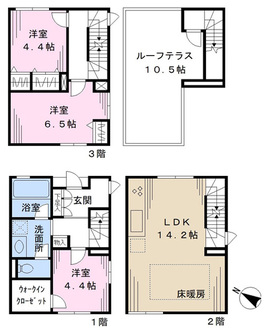 キーテラス中台の間取図
