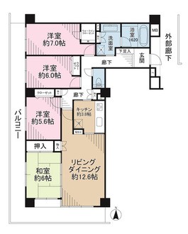 コスモ鎌倉台パークヒルズの間取図