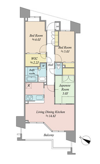 ザ・クレストリヴァシスの間取図
