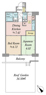 エクセル北赤羽の間取図