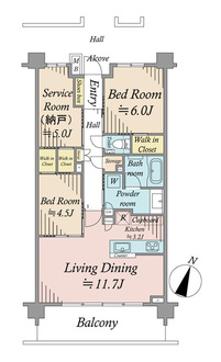 エクセレントシティ篠崎の間取図